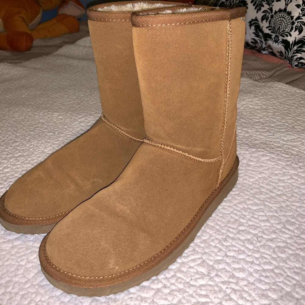 Tan boots